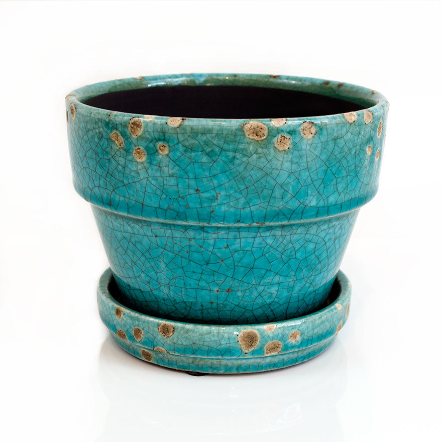 Round Glazed Pot