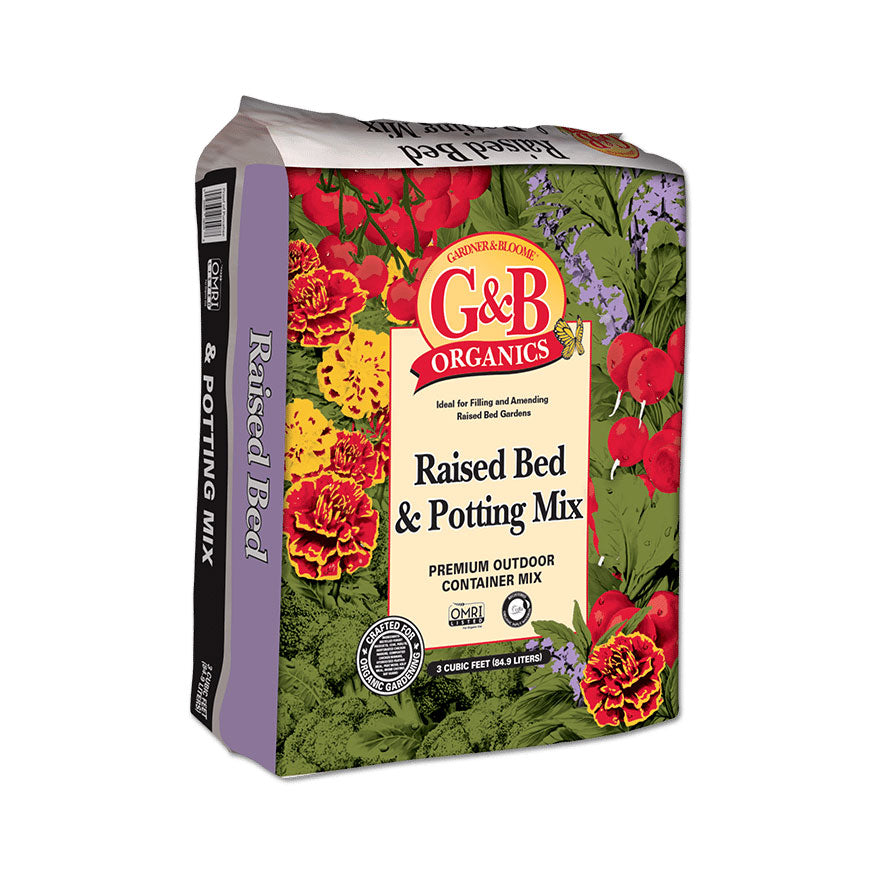 G&B Organics raised bed mix soil for large containers and projects sold at Bear Valley in Lincoln City